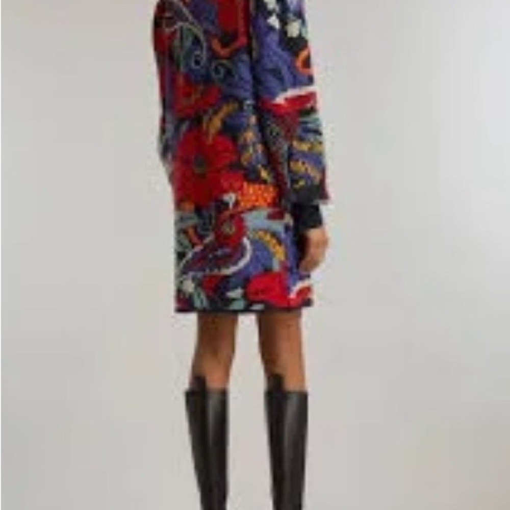 FARM Rio Colorful Floral Macaw Sweater Dress - Picture 8 of 12